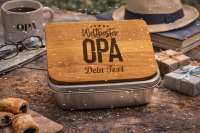 Lunchbox 1200ml aus 316 Edelstahl personalisiertfür Opa