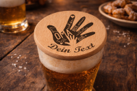 Bierdeckel aus Buchenholz – personalisiert für...