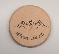 Bierdeckel aus Buchenholz – personalisiert für Männer