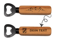 Flaschenöffner mit Buchenholzgriff personalisiert...