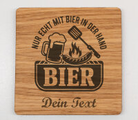 Personalisierter Untersetzer mit Filzrücken aus...