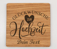 Personalisierter Untersetzer mit Filzrücken aus...