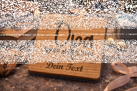 Personalisierter Untersetzer mit Filzrücken aus...