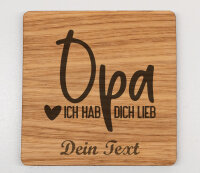 Personalisierter Untersetzer mit Filzrücken aus...