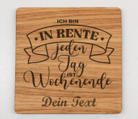 Personalisierter Untersetzer mit Filzrücken aus...