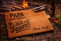 Personalisiertes Schneidebrett aus Kirsche für Papa