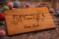 Personalisiertes Schneidebrett aus Kirsche geölt mit...
