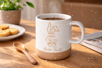 Personalisierte Tasse mit Wunschtext zu Ostern