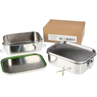 Lunchbox 1200ml aus 316 Edelstahl – auslaufsicher, antibakteriell & BPA-frei